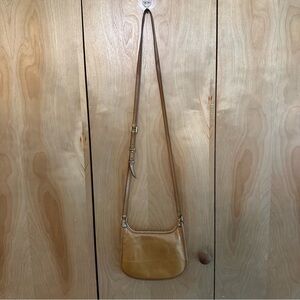 HOBO Tan Leather Shoulder Crossbody Bag